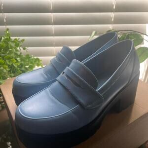 'Nasty Gal' blue and black size 8.5